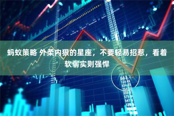 蚂蚁策略 外柔内狠的星座，不要轻易招惹，看着软弱实则强悍